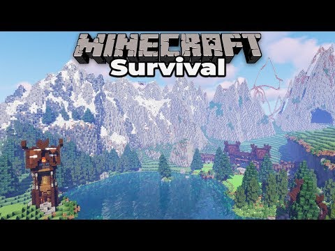 Building AWESOME mountains in Minecraft 1.14 Survival : Timelapse edition!