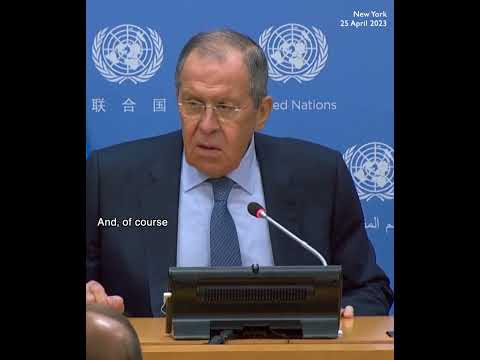 'You suspect that I would not speak in Russian?' Russian FM Lavrov jokes with journalists at UN