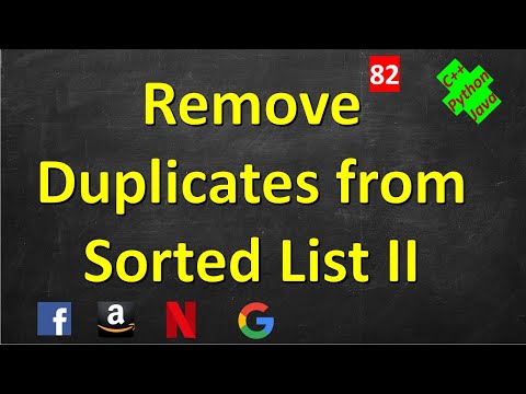 Remove Duplicates from Sorted List II RECURSIVE | LeetCode 82 | C Java Python