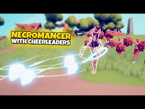 NECROMANCER WITH CHEERLEADERS VS EVERY FACTION | TABS UPDATE GAMEPLAY