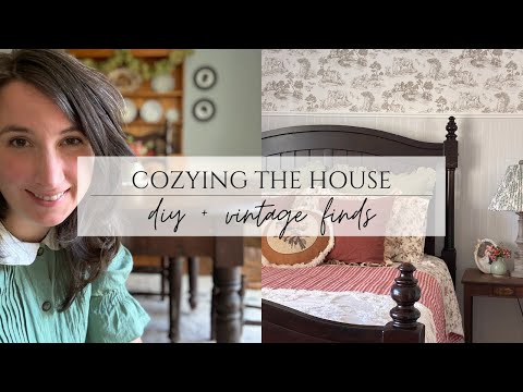 Cozying the House - Cottage Style Bedroom DIY - Thrift and Antique Finds