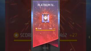 I finally got promoted to Plat 4!! #freefire #mobilegame #shootergames #mobilegaming #shorts