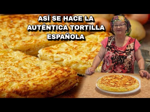 TORTILLA DE PATATAS AUTENTICA ESPAÑOLA fácil. Deliciosa. María la pastelera - Recetas paso a paso.