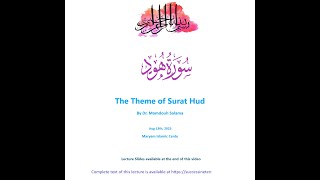 The Theme of Surat Hud