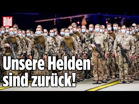 Bundeswehrsoldaten zurück aus Afghanistan: Bewegende Szenen in Wunstorf