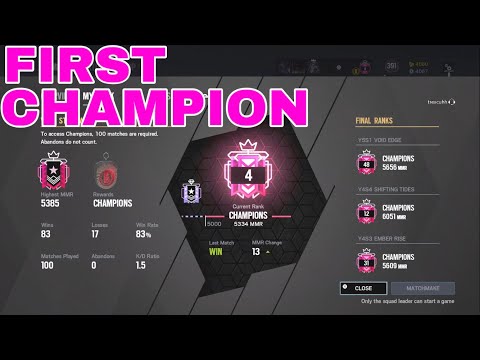 BEST Console Player Gets CHAMPION STEEL WAVE - Rainbow Six Siege Champion