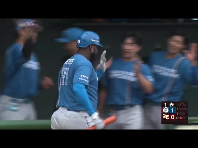 【ファーム】初回に先制アーチ!! ファイターズ・レイエスがレフトへ大きなホームラン!!  2024年6月2日 東北楽天ゴールデンイーグルス 対 北海道日本ハムファイターズ