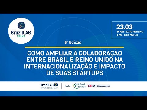 , title : 'BrazilLAB Talks 6: Como ampliar a colaboração entre Brasil e UK na internacionalização de startups