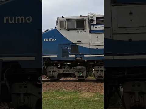 Trem em Marialva-PR composição vazia locomotivas SD40-2 e Dash-9. 06/09/2025 #train #ferrovia