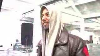 Juelz Santana on the set of Jim Jones official video