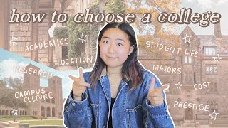 how to choose the best college for you: research, match your personali