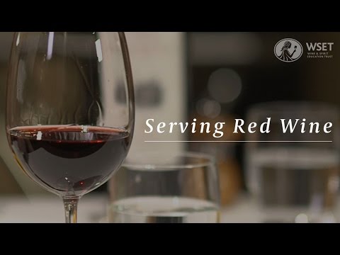 WSET Wine Service Series - Serving Red Wine