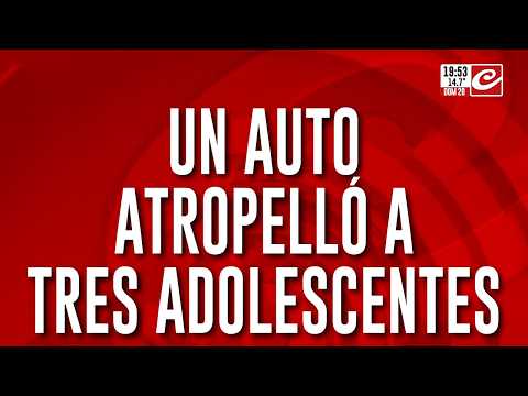 Un auto atropelló a tres adolescentes: murió una chica de 17 años