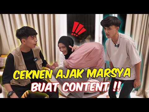 CEKNEN AJAK MARSYA BUAT CONTENT !! - AIEMAN JADI CEKNEN !