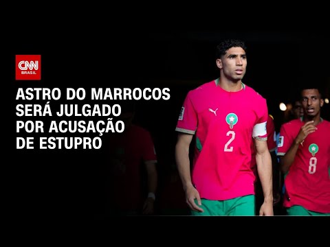 Hakimi, lateral da seleção do Marrocos, diz que espera julgamento por estupro pra “finalmente falar”