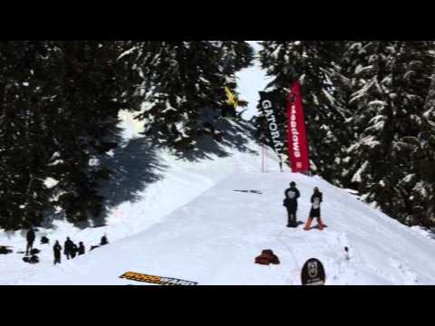 Matt Wainhouse - Snowboarder Superpark 18 - Step up Feature RAW shots