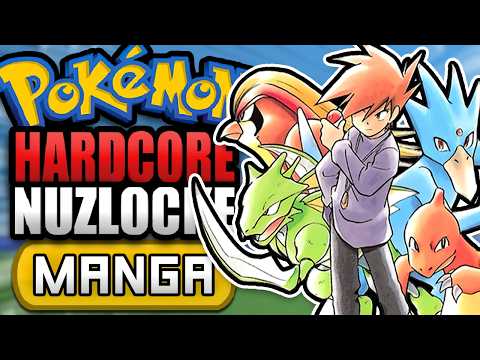 Can I Beat Pokémon FireRed with Blue's MANGA Team? (Hardcore Nuzlocke Challenge)