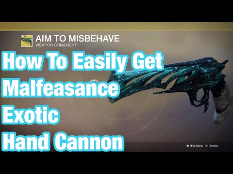 Destiny 2 - How To Easily Get Malfeasance Exotic Hand Cannon