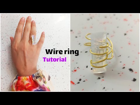Rectangle Cabochon Wire Wrapped Ring Tutorial - Wire Wrapped Stone Ring Tutorial