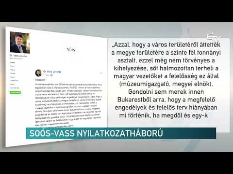 Soós-Vass nyilatkozatháború – Erdélyi Magyar Televízió