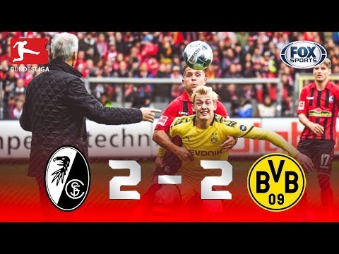 ELETRIZANTE! Melhores momentos de Freiburg 2 x 2 Borussia Dortmund pela Bundesliga