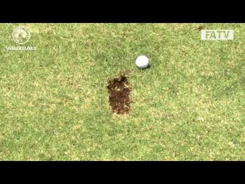 FUNNY: The England U20s take to the golf course during some down time in Turkey