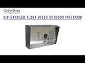 SIP Enabled H 264 Video Outdoor Intercom With Keypad