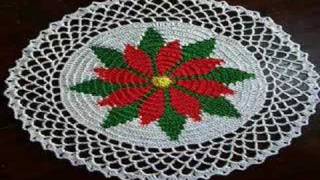 preview picture of video 'Buy crochet doilies: seasonal ones like poinsettia and holly'