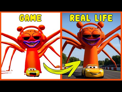 I Found The Oren Sprunki Monster Eater Vs Lightning McQueen!