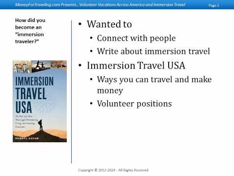 Immersion Travel Opportunities