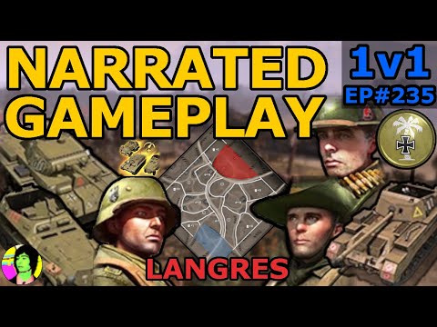 CoH3 | Panzer storm counter attack | Narrated Gameplay 1v1 Deutsches Afrikakorps EP#235