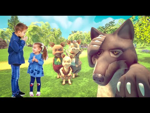 Cei Trei Purceluși | Desene animate în română | Basme pentru copii🐷🐺