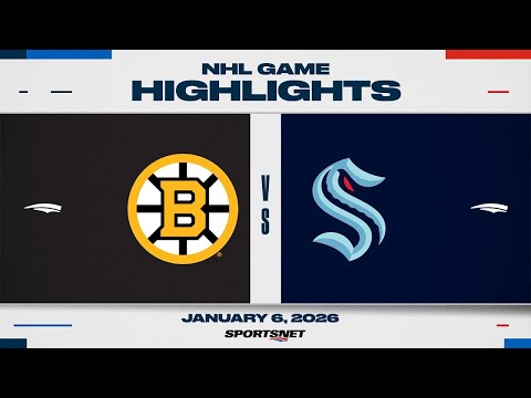 NHL Highlights | Bruins vs. Kraken - January 6, 2026