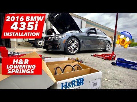 2016 BMW 435i H&R LOWERING SPRINGS INSTALLATION