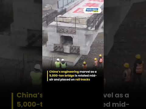 China Rotates 5,000-Ton Bridge in Mid-Air Over Live Trains Engineering Marvel