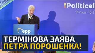 ⚡️ EXACTLY! Poroshenko stunned with a statement in Lithuania! Just listen to what he said!