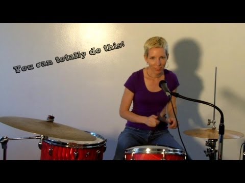 Intermediate Beginner Drum Lesson 18 ♦ Bass Drum Syncopation 32nd note