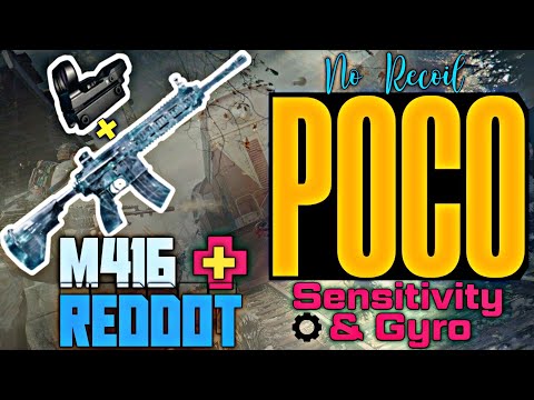 M416 + Reddot Spray Sensitivity||PocoF1,F2,X3 Pro,X2,M3 Pro,C3,M2,M2 Pro,M3,X3