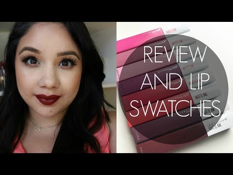 NEW Maybelline Superstay Matte Ink // Review + Lip Swatches Video