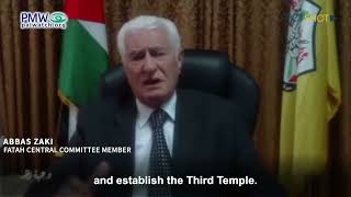 Abbas Zaki on TV speaking about Israel Katz