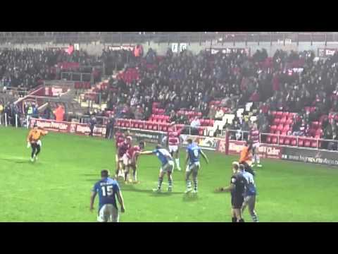 Leigh Centurions vs Swinton Lions, Micky Higham try