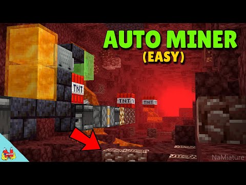 Auto Mining Machine for Minecraft - Best way to find Ancient Debris! (Tunnel Bore)
