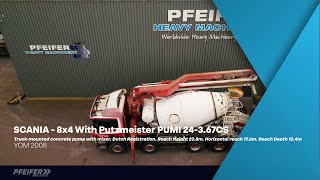 Scania 8x4 With Putzmeister PUMI 24-3.67CS Truck-mounted truck tractor for sale - Image 4 | Autoline IN Scania 8x4 With Putzmeister PUMI 24-3.67CS Truck-mounted truck tractor | Image 4 - Autoline