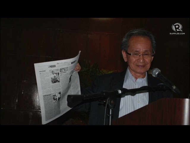 WATCH: Former students, colleagues pay tribute to veteran journalist Luis Teodoro