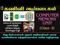 Computer Basics Memory Unit Class 3 கணினி அடிப்படைகள் Tamil LIGHT In