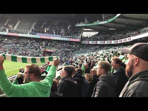 2018-09-25 SV Werder Bremen - Hertha BSC Berlin 3-1 - Einlauf der Mannschaften