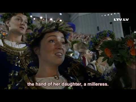 Latvian Song Festival 2018 - "Pūt, vējiņi" (Blow Ye Wind) ENGLISH subtitles / translation