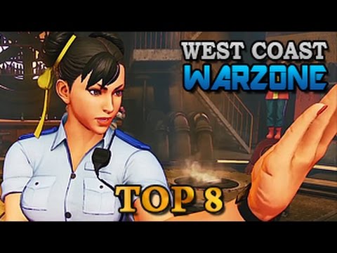 SFV | West Coast Warzone | TOP 8 (Justin Wong, Filipinoman, Ricki Ortiz + more)