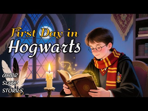 Your First Day in Hogwarts | 4 Hour Sleep Story | Relaxing Fireplace ASMR