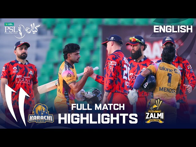 Full Match Highlights | Karachi Kings vs Peshawar Zalmi | English | Match 32 | HBL PSL 11 | MZB1K